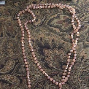 Double layered necklace or wrap bracelet!